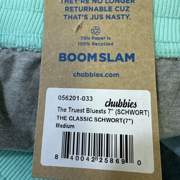 Chubbies The Schwort Sweat Shorts 7" Inseam Men's sz M French Terry Pockets NWT - Picture 8 of 11